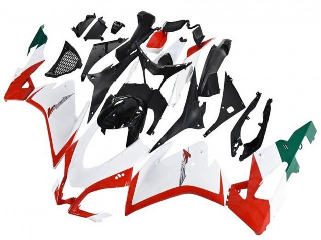 Carénages Moto Aprilia RSV4 1000 2016-2020 - Blanc Rouge Vert Noir