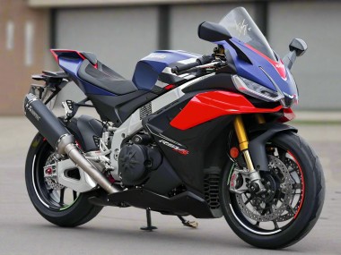 Carénages Moto Aprilia RSV4 1100 2021-2024 - Bleu Mat Rouge Brillant Noir