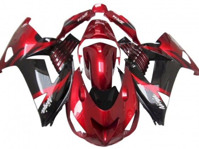 Carénages Moto Kawasaki ZX14R ZZR1400 2012-2024 - Rouge Noir Brillant Blanc Ninja
