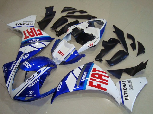 Carénages Moto Yamaha YZF R1 2012-2014 - Blanc Bleu Rouge Fiat