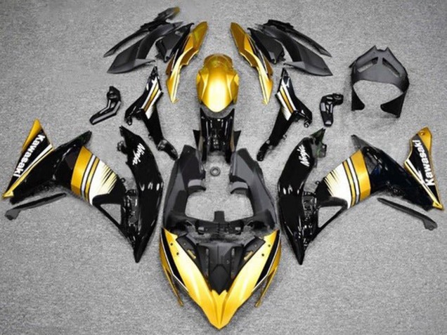 Carénages Moto Kawasaki Ninja 650 EX650 2017-2019 - Or Noir Blanc