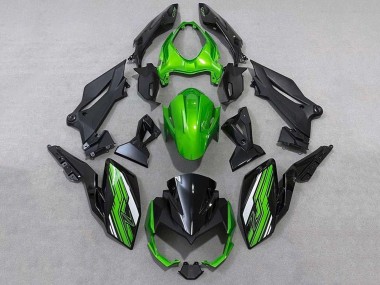 Carénages Moto Kawasaki Z400 2018-2024 - Vert Blanc Noir
