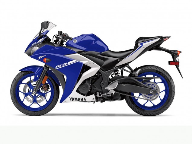 Carénages Moto Yamaha YZF R3 2015-2018 - Bleu Blanc
