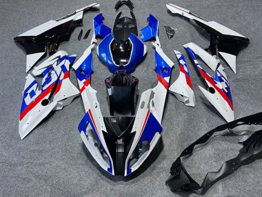 Carénages Moto BMW S1000RR 2017-2018 - Blanc Bleu Rouge Noir Brillant