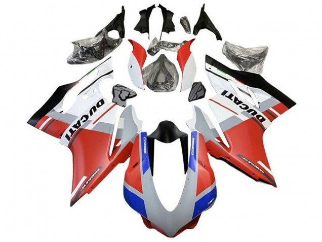 Carénages Moto Ducati 959/1299 2015-2020 - Blanc Rouge Bleu Noir Mat
