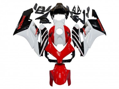 Carénage Moto Honda CBR1000RR 2004-2005 - Blanc Rouge Noir Brillant Bande