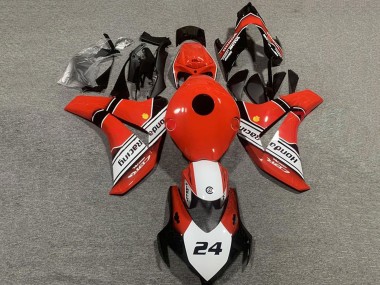 Carénages Moto Honda CBR1000RR 2008-2011 - Rouge Blanc Noir Brillant 24
