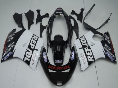 Carénages Moto Honda CBR1100XX Blackbird 1996-2007 - Noir Brillant Blanc Rouge Repsol
