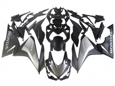 Carénages Moto ABS Honda CBR500R 2022-2023 - Argent Gris Noir Mat