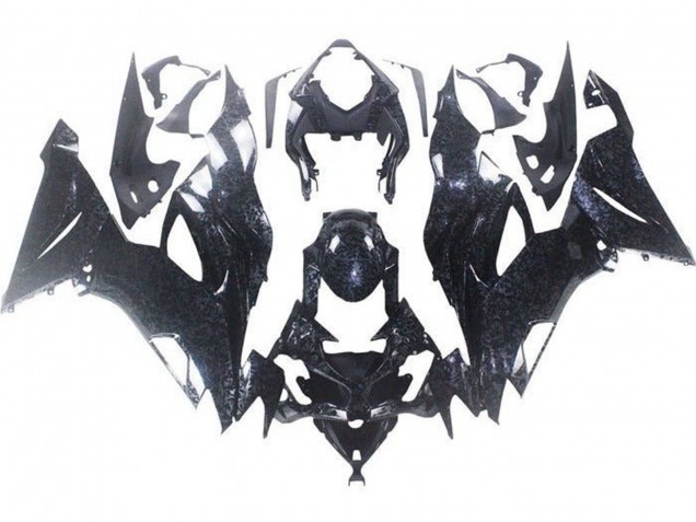 Carénages Moto Kawasaki ZX6R 2019-2022 - Faux Chopped Fibre de Carbone