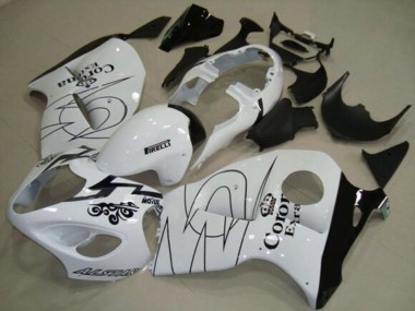 Carénages Moto Suzuki GSXR 1300 Hayabusa 1996-2007 - Blanc Noir Corona Tribal