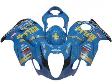 Carénages Moto Suzuki GSXR 1300 Hayabusa 1996-2007 - Bleu Or Noir Rizla