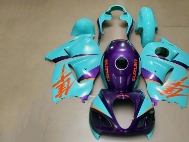 Carénages Moto Suzuki GSXR 1300 Hayabusa 1996-2007 - Violet Mat Orange Bleu