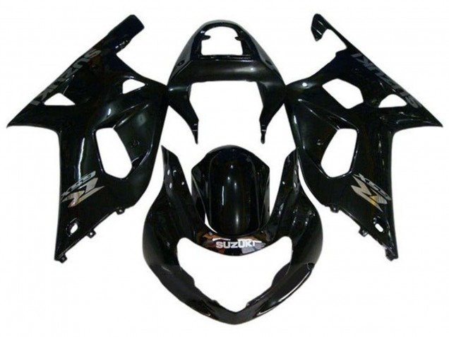 Carénages Moto Suzuki GSXR1000 2000-2002 - Noir Brillant Chrome