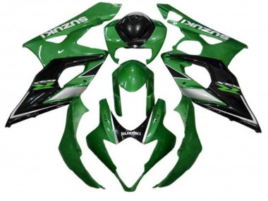 Carénages Moto Suzuki GSXR 1000 2005-2006 - Vert Noir Argent