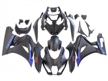 Carénages Moto Suzuki GSXR1000 2017-2024 - Noir Mat Bleu
