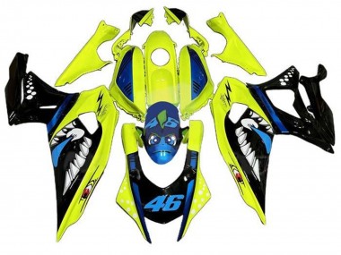 Carénages Moto Yamaha YZF R7 2021-2024 - Jaune Noir Requin