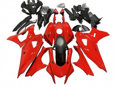 Carénages Moto Yamaha YZF R7 2021-2024 - Rouge Noir Mat