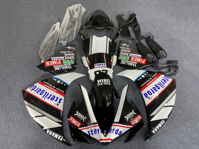Carénages Moto Yamaha YZF 1000 R1 2009-2011 - Blanc Noir Rouge Sterilgarda Courses