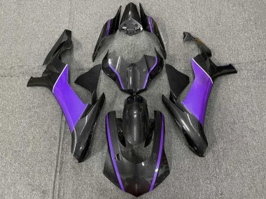 Carénages Moto Yamaha YZF 1000 R1 2020-2025 - Fausse Fibre de Carbone Violet