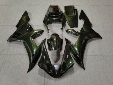 Carénages Moto Yamaha YZF 1000 R1 2002-2003 - Vert Foncé Caméléon
