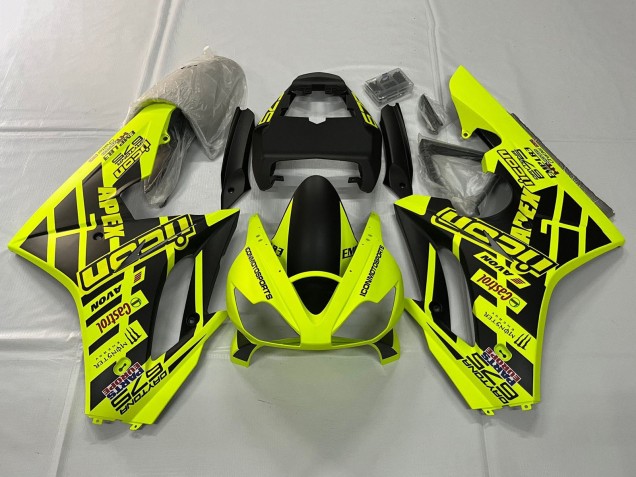 Carénages Moto Triumph Daytona 675 Triple 2006-2008 - Jaune Noir Mat