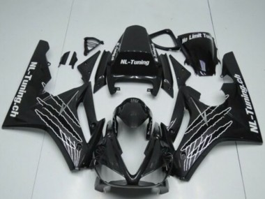 Carénages Moto Triumph Daytona 675 Triple 2009-2012 - Noir Brillant Blanc Claw