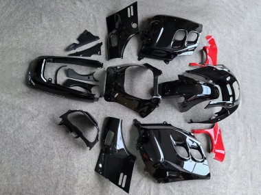 Carénages Moto Honda CBR1000F Hurricane 1987-1988 - Noir Brillant Rouge