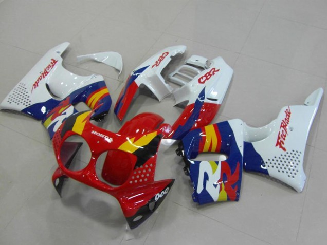 Carénages Moto Honda CBR900RR 893 1994-1995 - Blanc Rouge Bleu Jaune