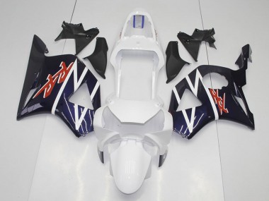 Carénages Moto Honda CBR900RR 954 2002-2003 - Bleu Foncé Blanc