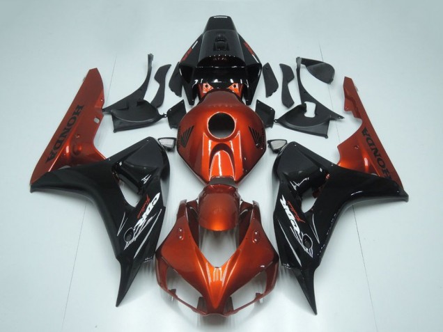 Carénage Moto Honda CBR1000RR 2006-2007 - Rouge Noir Brillant