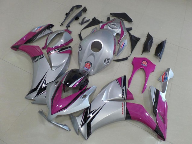 Carénages Moto Honda CBR1000RR 2012-2016 - Argent Rose Noir Brillant