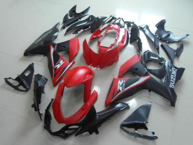 Carénages Moto Suzuki GSXR 1000 2009-2016 - Rouge Noir Mat