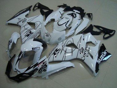 Carénages Moto Suzuki GSXR 1000 2009-2016 - Blanc Noir Corona