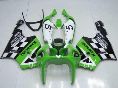 Carénages Moto Kawasaki ZX7R 1996-2003 - Vert Blanc Noir 5