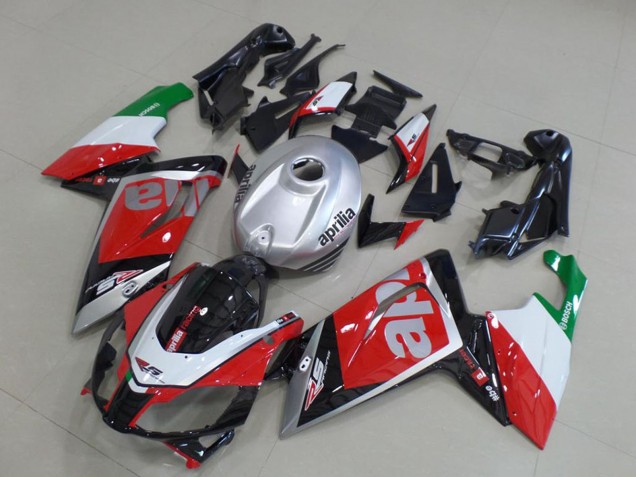 Carénages Moto Aprilia RS125 2006-2011 - Rouge Blanc Noir Argent Vert
