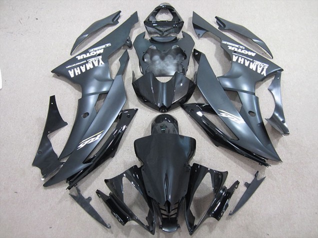 Carénages Moto Yamaha YZF R6 2008-2016 - Noir Brillant Noir Mat Blanc Décalque