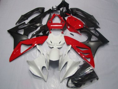 Carénages ABS BMW S1000RR 2009-2014 - Blanc Rouge Noir Mat