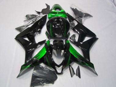 Kits Carénages Moto Honda CBR600RR 2007-2008 - Vert Noir Brillant