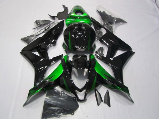 Kits Carénages Moto Honda CBR600RR 2007-2008 - Vert Noir Brillant