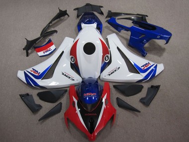 Kits Carénages Moto Honda CBR1000RR 2008-2011 - Blanc Rouge Bleu HRC