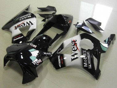 Carénages Moto Honda CBR900RR 954 2002-2003 - Noir Brillant Blanc West