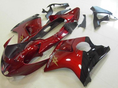 Carénages Moto Honda CBR1100XX Blackbird 1996-2007 - Bonbon Rouge Noir Brillant