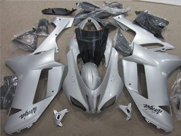 Carénages Moto Kawasaki ZX6R 2007-2008 - Argent