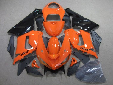 Kits Carénage Moto Kawasaki ZX6R 2005-2006 - Orange Noir