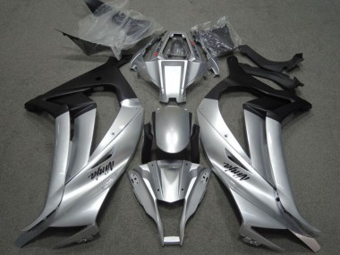 Carénages Moto Kawasaki ZX10R 2011-2015 - Argent Noir Mat