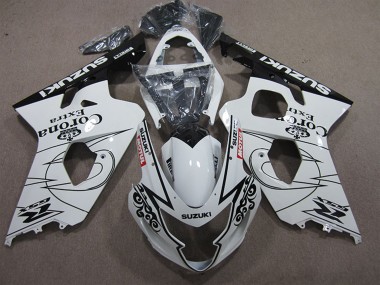 Carénages Moto Suzuki GSXR 600 2004-2005 - Blanc Noir Corona Extra Motul