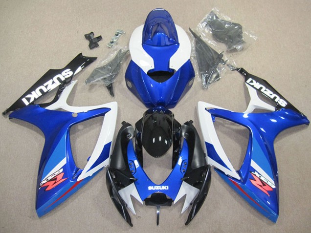 Carénage Moto Suzuki GSXR 600 2006-2007 - Blanc Bleu Noir Brillant Rouge