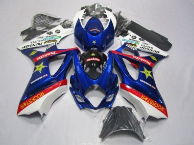 Kits Carénage Moto Suzuki GSXR 1000 2007-2008 - Blanc Bleu Rouge Noir Rockstar