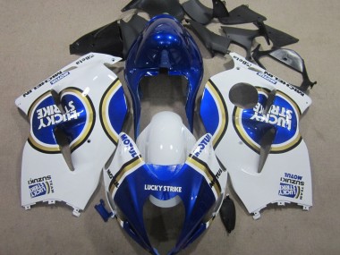 Carénages Moto Suzuki GSXR 1300 Hayabusa 1996-2007 - Blanc Bleu Motul Lucky Strike